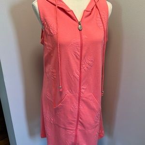 Women’s Bathing Suit Cover Up, Coral Color, Size Small, NWT